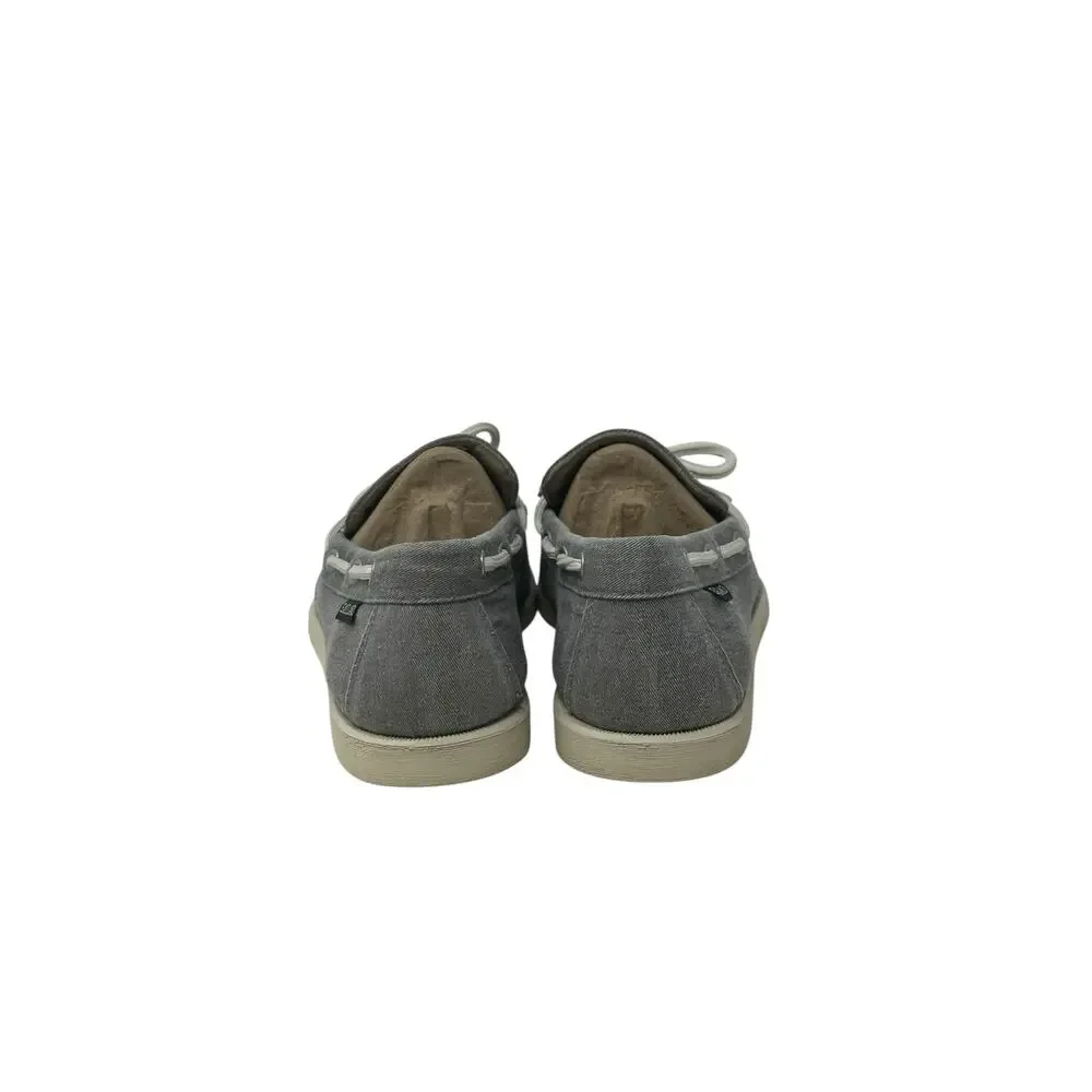 Eastland Men's Grey Yarmouth Canvas Boat Shoes 8D